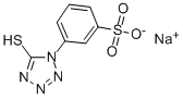3-(5-巯基-1-四唑基)苯磺酸钠 结构式
