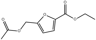 5-(乙酰氧基甲基)呋喃-2-羧酸乙酯 结构式