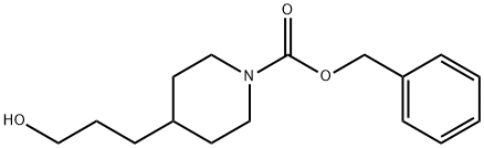 苄基4-(3-羟基丙基)哌啶-1-甲酸酯 结构式