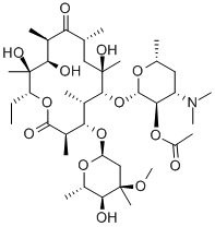 erythromycin 2'-acetate 结构式