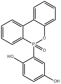 10-(2,5-二羟基苯基)-10H-9-氧杂-10-磷杂菲-10-氧化物 结构式