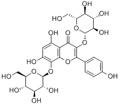 草质素-3,8-二葡萄糖苷 结构式
