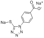 1-(4-羧基苯基)-5-(疏基四唑)-二钠 SALT 结构式