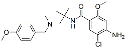 4-Amino-5-chloro-2-methoxy-N-[2-[(4-methoxybenzyl)methylamino]-1,1-dimethylethyl]benzamide 结构式