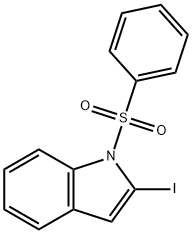 1H-Indole, 2-iodo-1-(phenylsulfonyl)- 结构式