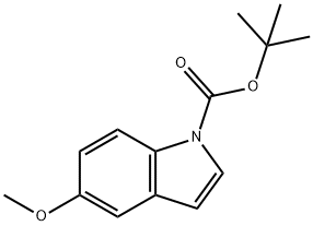 N-BOC-5-甲氧基吲哚 结构式