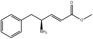 4-氨基-5-苯基-戊-2-烯酸甲酯 结构式