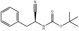 (S)-1-氰基-2-苯基乙基氨基甲酸叔丁酯 结构式