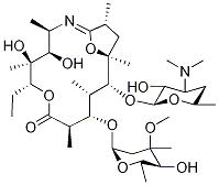 红霉素A6,9 - 亚氨基醚 结构式