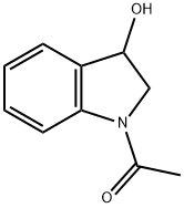 1-(2,3-dihydro-3-hydroxy-1H-indol-1-yl)-Ethanone 结构式