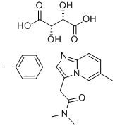 酒石酸唑吡坦 结构式