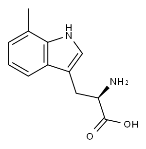 7-甲基-D-色氨酸 结构式