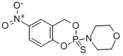 4-(6-Nitro-4H-1,3,2-benzodioxaphosphorin-2-yl)morpholine P-sulfide 结构式