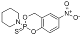 1-(6-Nitro-4H-1,3,2-benzodioxaphosphorin-2-yl)piperidine p-sulfide 结构式