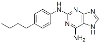 2-(4-n-butylanilino)adenine 结构式