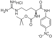 NΑ-(叔丁氧羰基)-L-精氨酸 4-硝基苯胺盐酸盐 结构式