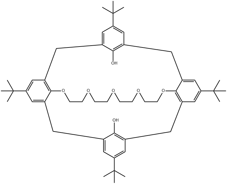 4-叔丁基杯[4]芳烃-冠-5-配合物 结构式