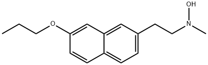 N-hydroxy-N-methyl-7-propoxy-2-naphthaleneethanamine 结构式