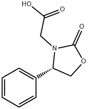(S)-(+)-2-氧代-4-苯基-3-恶唑烷乙酸 结构式