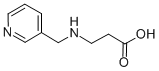 3-[(PYRIDIN-3-YLMETHYL)AMINO]PROPANOIC ACID 结构式