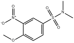 4-甲氧基-N,N-二甲基-3-硝基苯磺酰胺 结构式