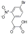 3-(4-溴-2-硝基苯基)-2-氧代丙酸 结构式