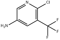 6-氯-5-(三氟甲基)吡啶-3-胺 结构式