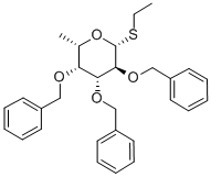 ETHYL 2,3,4-TRI-O-BENZYL-1-THIO-BETA-L-FUCOPYRANOSIDE 结构式