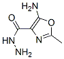 4-Oxazolecarboxylic  acid,  5-amino-2-methyl-,  hydrazide 结构式