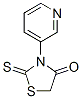 3-(3-吡啶基)-2-硫代-4-噻唑烷酮 结构式