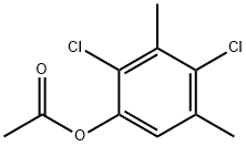 2,4-二氯-3,5-二甲基苯酚乙酸酯 结构式