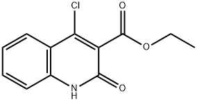 4-氯-2-氧-1,2-二氢喹啉-3-羧酸乙酯 结构式