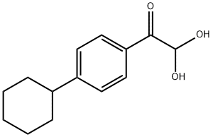 4-CYCLOHEXYLPHENYLGLYOXAL HYDRATE 结构式