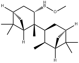 (-)-B-甲氧基二异松莰基硼烷 结构式