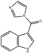 咪唑-1-基-(1H-吲哚-3-基)甲酮 结构式