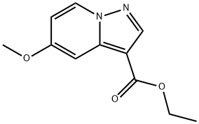 5-甲氧基吡唑并[1,5-A〕吡啶-3-甲酸乙酯 结构式