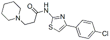 N-[4-(4-Chlorophenyl)-1,3-thiazol-2-yl]-3-(1-piperidinyl)propanamide 结构式