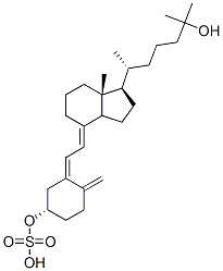 25-hydroxyvitamin D3 3-sulfate ester 结构式