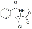 1-benzamido-1-methoxycarbonyl-2-chlorocyclopropane 结构式