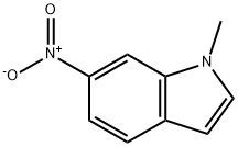 1-甲基-6-硝基-1H-吲哚 结构式
