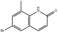 6-溴-8-甲基喹啉-2(1H)-酮 结构式