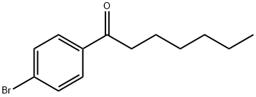 1-溴-4-N-庚酰苯 结构式
