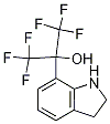 2-(2,3-Dihydro-1H-indol-7-yl)-1,1,1,3,3,3-hexafluoro-propan-2-ol 结构式