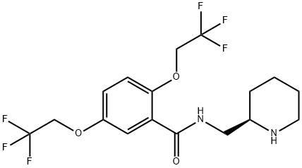 R -(-)-氟卡尼 结构式