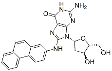 N-(deoxyguanosin-8-yl)-2-aminophenanthrene 结构式