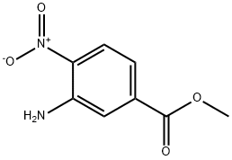 3-氨基-4-硝基苯甲酸甲酯 结构式