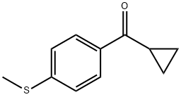 CYCLOPROPYL 4-THIOMETHYLPHENYL KETONE 结构式