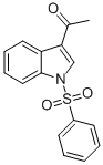 3-ACETYL-1-(PHENYLSULFONYL)INDOLE 结构式