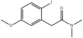 2-(2-IODO-5-METHOXY-PHENYL)-N,N-DIMETHYL-ACETAMIDE 结构式