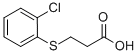 3-[(2-氯苯基)硫烷基]丙酸 结构式